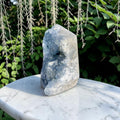 Blue Celestine Semi-Raw Tower | Natural Crystal from Brazil